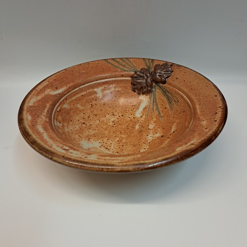 Click to view detail for #230706 Bowl with Pine Cone 10x3 $22